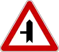 Crossroads with priority (left)