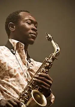 Seun Kuti performing at Marsatac, 2008