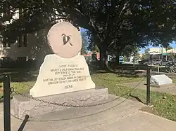 Butterfield marker in Sherman, Texas