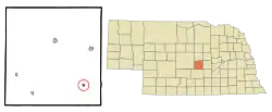 Location of Rockville, Nebraska