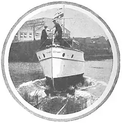 A. H. Grebe Company's WRMU, installed on the MU-1 yacht based in Richmond Hill, New York City (1926)[1]