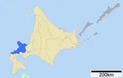 Location of Shiribeshi Subprefecture