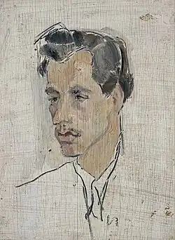 "Portrait of Dariush Eskandani" by Shokouh Riazi, Tehran Museum of Contemporary Art