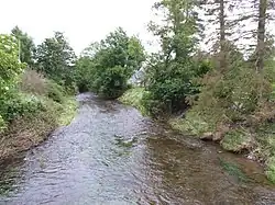 Shournagh River at Foxs Bridge near Courtbrack