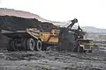 Shovel dumper combination at Dudhichua Coal Mine Singrauli