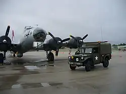 M37 in front of a B-17G operated by the Experimental Aircraft Association.[7]