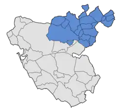 Location of Sierra de Cádiz in the province of Cádiz