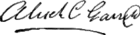 Alexander Charles Garrett's signature