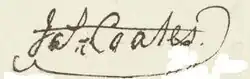 Signature on the Waitangi sheet of the Treaty of Waitangi – from the 1877 lithograph