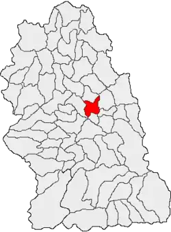 Location in Hunedoara County