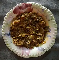 Singhrian ji Bhaaji prepared in Tanay:The Great, Sindh