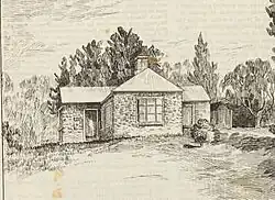 Sketches of the Onehunga Blockhouse in 1892 by C.L. Kelly.