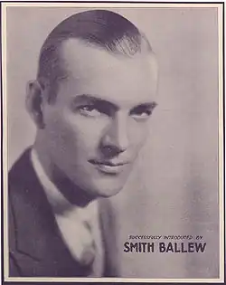 Smith Ballew on a 1931 sheet music cover.