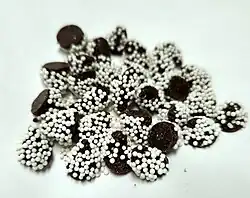 Sno-Caps topping a cupcake