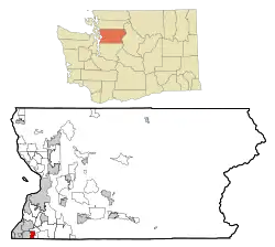 Location of Brier, Washington