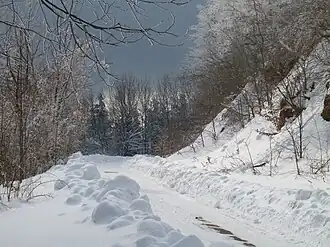 Winter landscape in Mátra