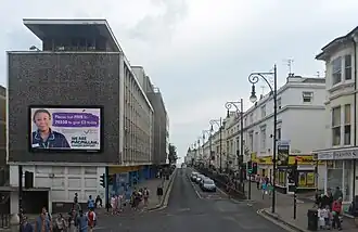 Southward view along Queens Road, Brighton (July 2014).jpg