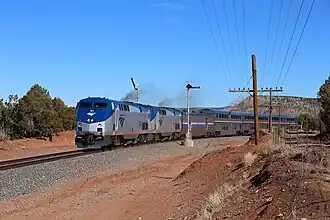 Amtrak Southwest Chief in Bernal (part of Serafina) in 2019