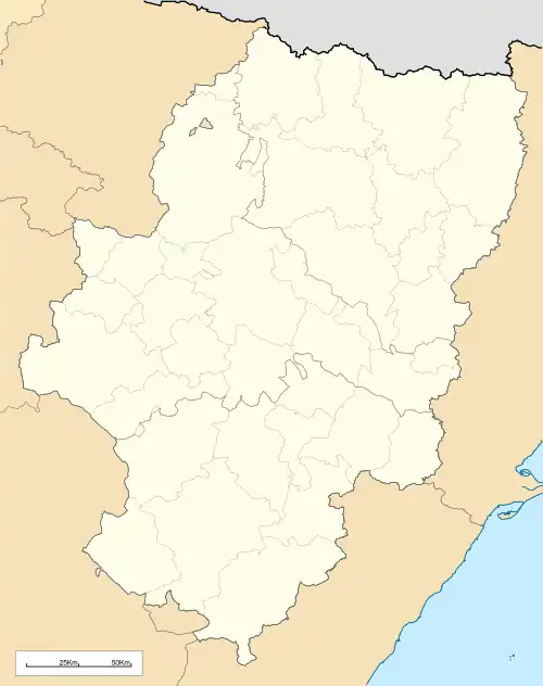 Alcubierre is located in Aragon