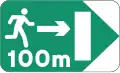 S-990 Indicative arrow sign emergency sign in tunnels