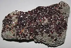 Sphalerite on dolostone, from Millersville Quarry, Ohio, US