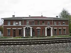Lāčplēsis railway station building