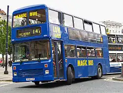 Magic Bus Northern Counties Palatine bodied Scania N113DRB on route 142 in July 2008
