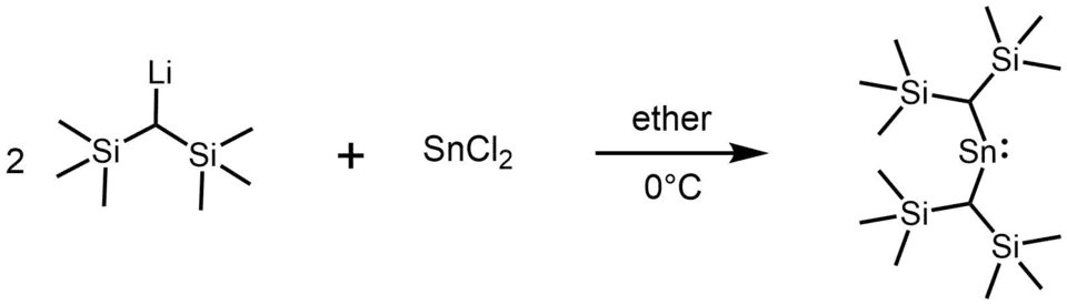 Synthesis of stannylene using organolithium reagent