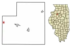 Location of La Fayette in Stark County, Illinois.