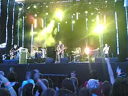 Starsailor live at Summercase Festival, Madrid. From left: Ben Byrne (on drums), James Walsh, Barry Westhead and James Stelfox