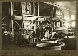 Mount Isa Mines, Furnaces 1 & 2, 1932, showing arrangements to remove lead vapour