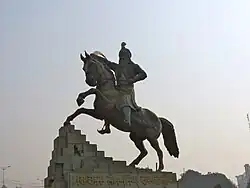An equestrian statue of Sardar Jassa Singh Ramgarhia