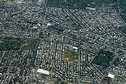 Aerial view of West Oak Lane