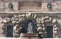 King Charles XI had the northern side of the castle rebuilt in 1690–1697 fire ravaged the castle on 7 May 1697 the rebuilding proceeded until 1712, resumed in 1726 the castle was made available as the King's dwelling on 7 December 1754