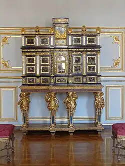 1660s cabinet from Florence, Italy in the Prince-bishop's antechamber