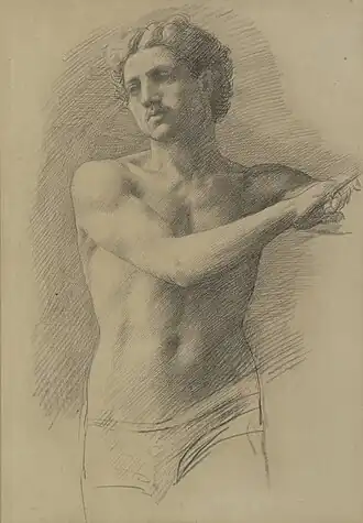 Study of a Male Figure, Aberdeen Archives, Gallery & Museums Collection