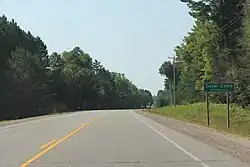 The sign for Sugar Camp, Wisconsin on WIS17