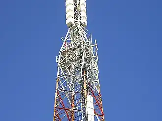 Close up view of Sugarloaf Communications Tower.