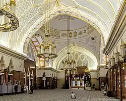 The mosque's prayer hall