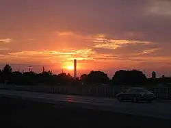 Sunset in Fairview, looking across US 36 (2006)