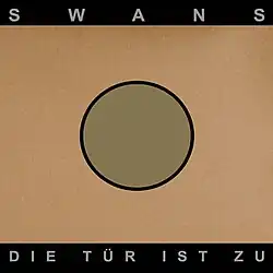 A circle on a cardstock background.