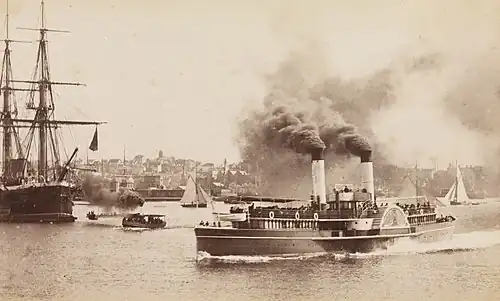 Brighton (1883–1916), the largest and last paddle steamer ferry on Sydney Harbour