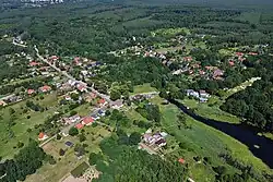 Aerial view of Jezierzyce