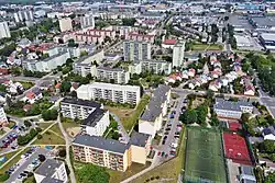 Aerial view of Osiedle Majowe