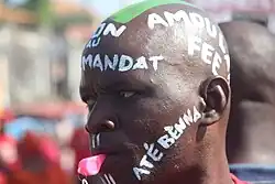 Manifestations in Nzérékoré and protester in Nzérékoré
