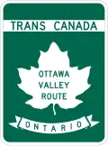 Highway 417 marker