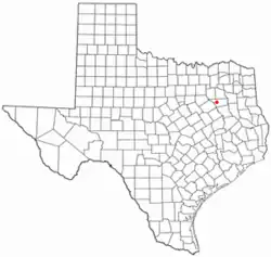Location of Caney City, Texas