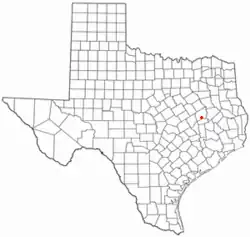 Location of Leona, Texas