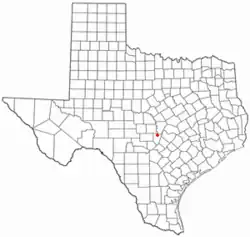 Location of Round Mountain, Texas