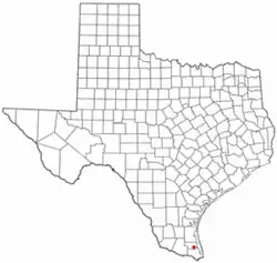 Location of Santa Monica, Texas